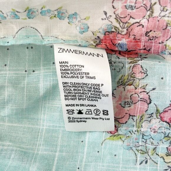 Zimmermann Clover Patched Wrap Mini Dress - Picture 13 of 16